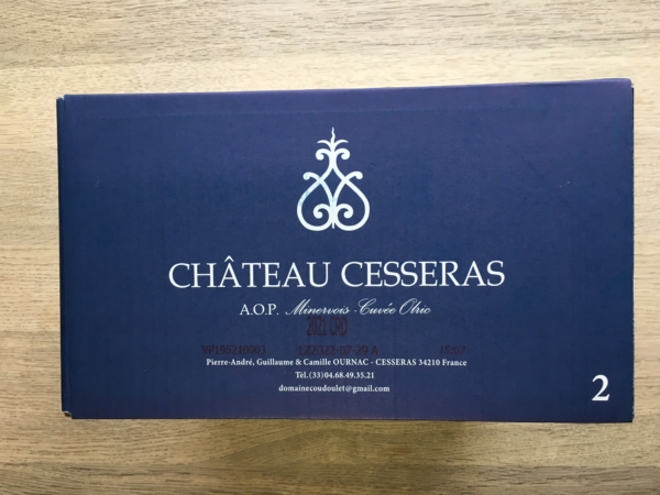 Château Cesseras Aop Minnervois Cuvée Olric 2021 kasse med 6x75 cl